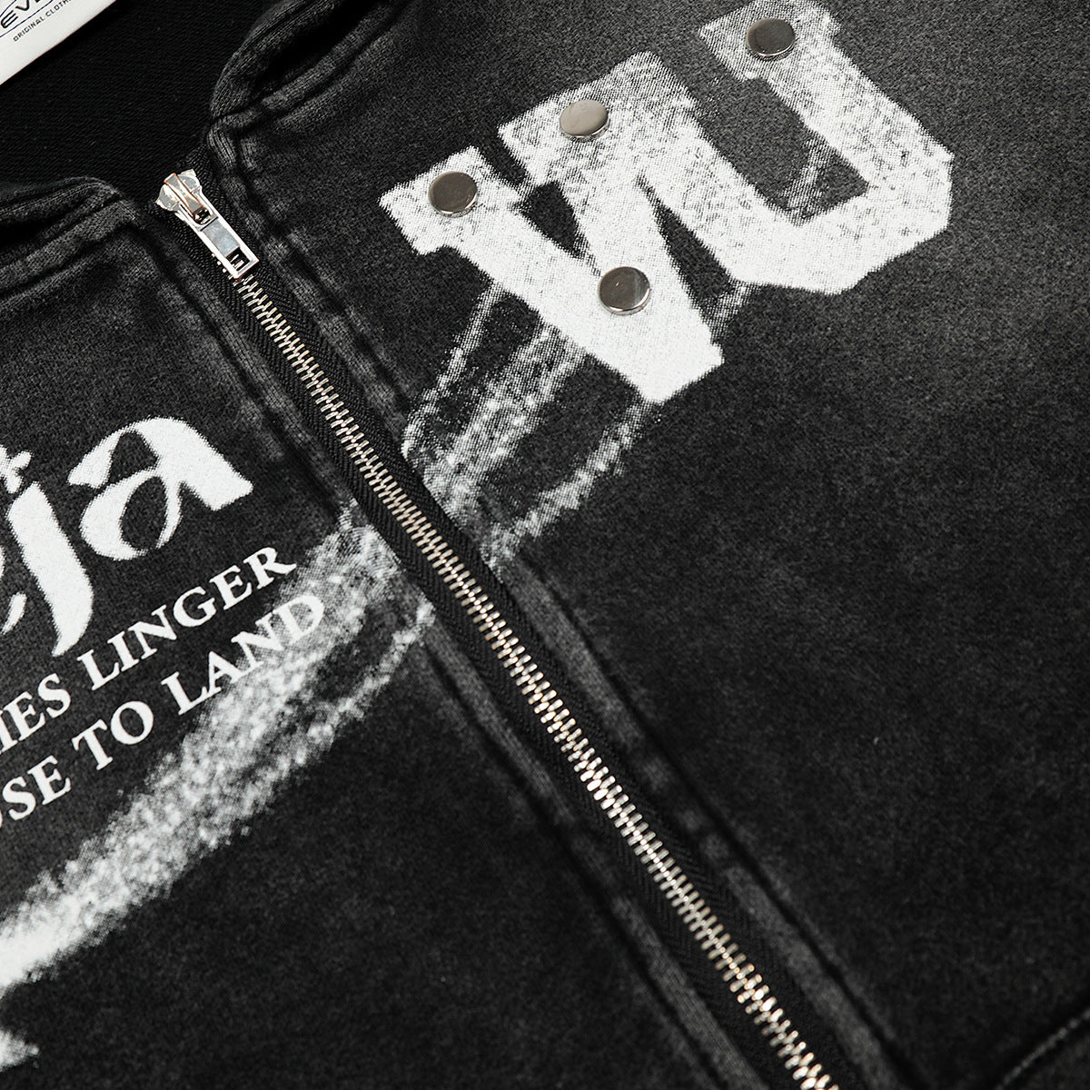 Zipper hoodie short