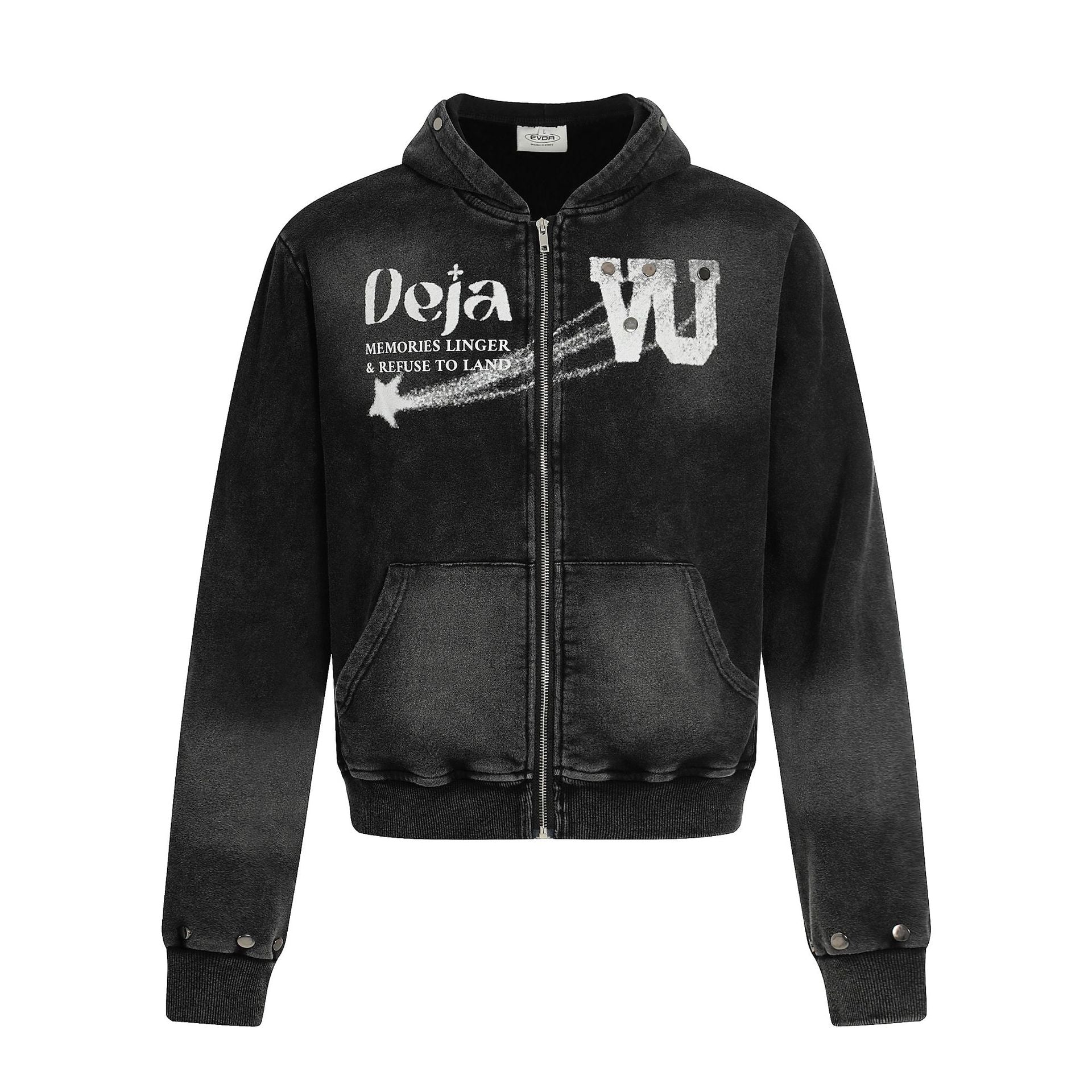 Zipper hoodie short