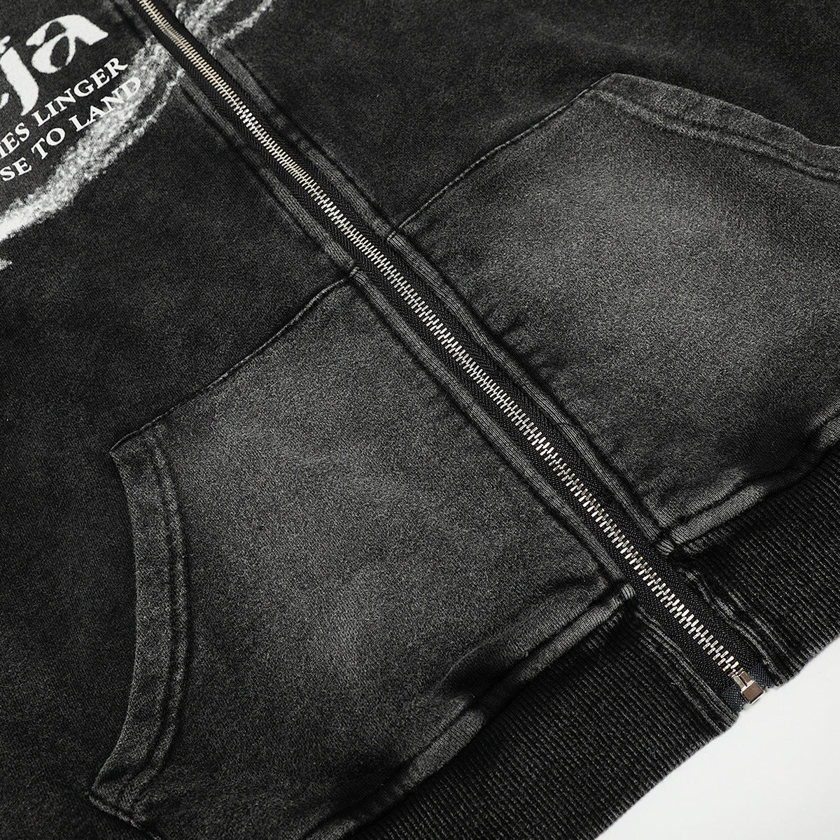 Zipper hoodie short