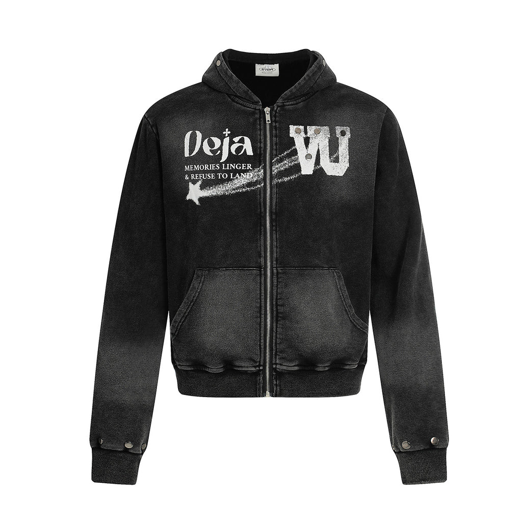 Zipper hoodie short