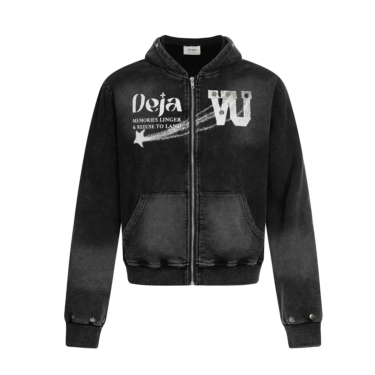 Zipper hoodie short