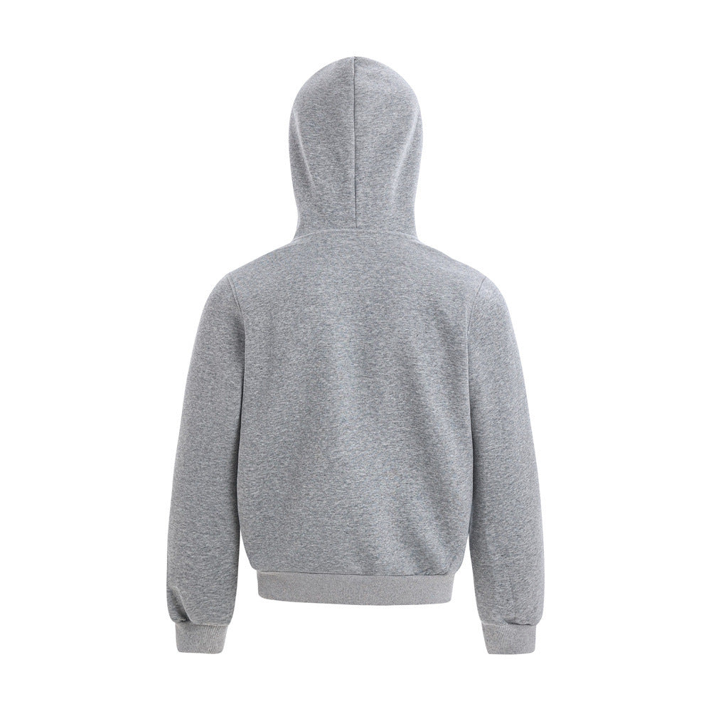 Streetwear Men's Hooded Sweatshirt with Letter Print, Casual Loose Fit Long Sleeve Top