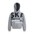 Streetwear Men's Hooded Sweatshirt with Letter Print, Casual Loose Fit Long Sleeve Top