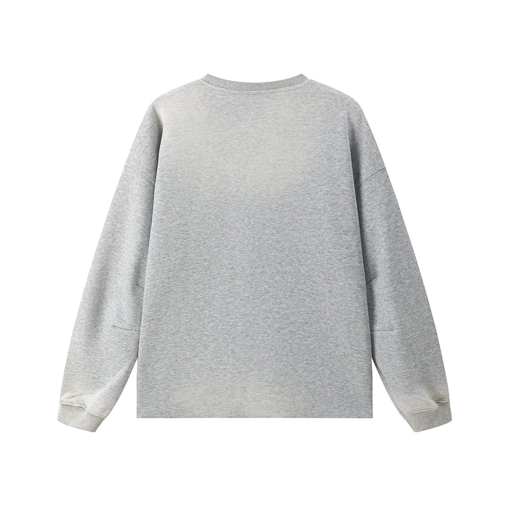 V-neck sweatshirt pullover sweatshirt