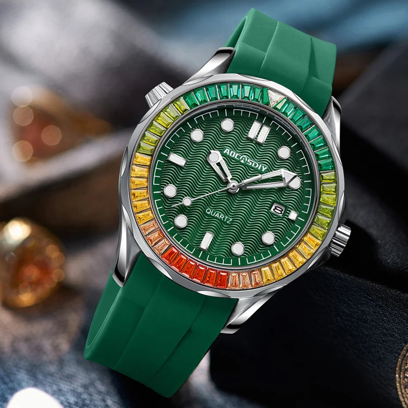 Endurance Sport Wristwatch Calendar Watch for Men Business Leisure Quartz Wristwatches Luminous Waterproof reloj hombre