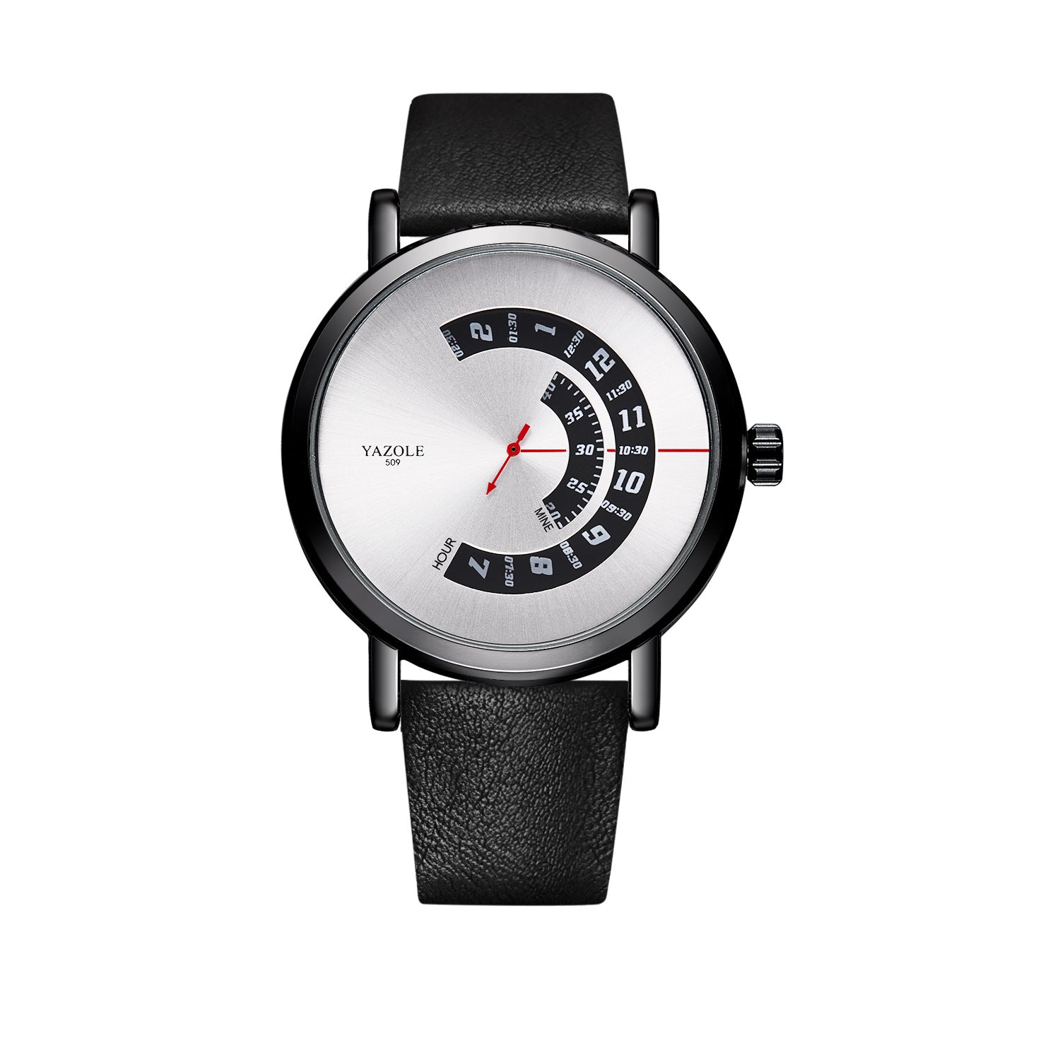 Fashion Rotary Non-Mechanical Quartz Watch Men's Wristwatch Yazole Men's Watch